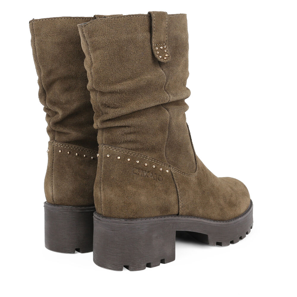 Bota piel caña TAUPE Bmdstyle